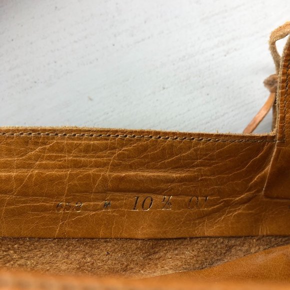 Cole Haan Men's Size 10.5 Brown Closed Moc Toe Tie Detail Slip On Loafers Shoes - Picture 13 of 13